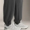 Joggings en modal chiné brossé Joggings en modal chiné brossé