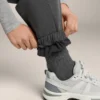 Joggings en modal chiné brossé Joggings en modal chiné brossé
