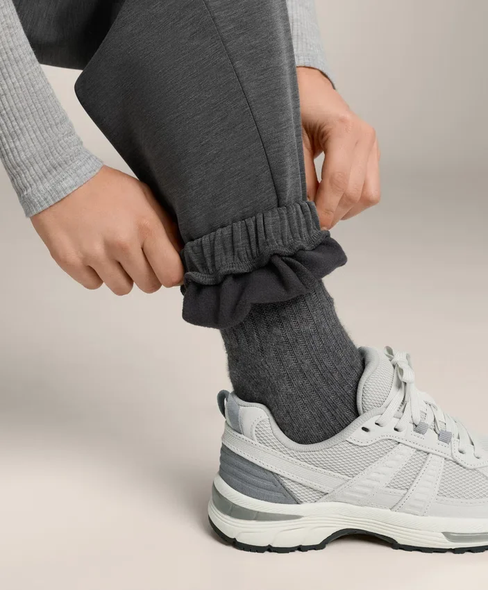 Joggings en modal chiné brossé Joggings en modal chiné brossé