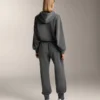 Joggings en modal chiné brossé Joggings en modal chiné brossé
