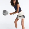 Jupe courte en maille ondulée Jupe courte en maille ondulée