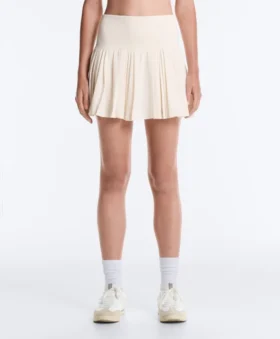 Jupe courte plissée sans coutures à taille haute
