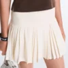 Jupe courte plissée sans coutures à taille haute