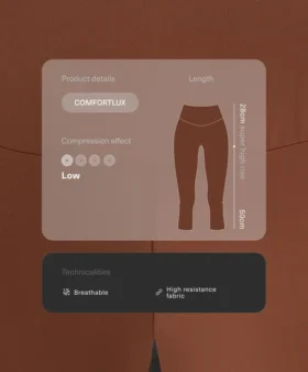 Leggings capri Comfortlux à taille très haute de 50 cm