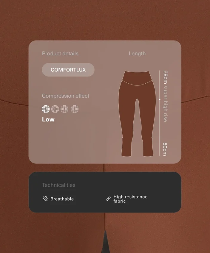 Leggings capri Comfortlux à taille très haute de 50 cm Leggings capri Comfortlux à taille très haute de 50 cm