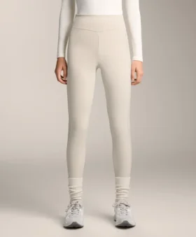 Leggings chauds taille haute, longueur cheville, avec poches, 70 cm