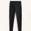 Leggings chauds taille haute, longueur cheville, avec poches, 70 cm