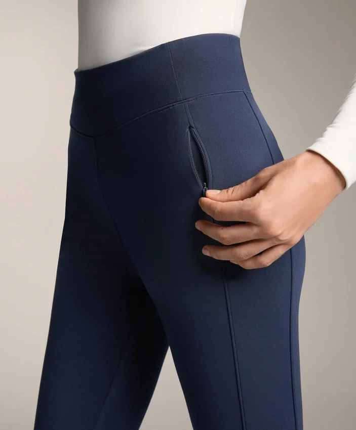 Leggings chauds taille haute, longueur cheville, avec poches, 70 cm Leggings chauds taille haute, longueur cheville, avec poches, 70 cm