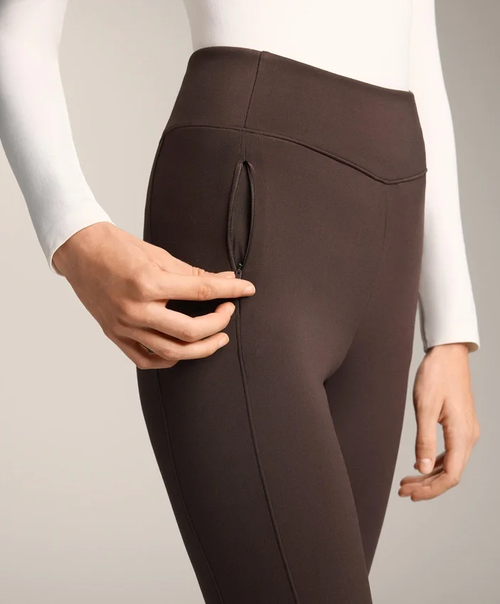 Leggings chauds taille haute, longueur cheville, avec poches, 70 cm Leggings chauds taille haute, longueur cheville, avec poches, 70 cm