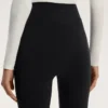 Leggings chauds taille haute, longueur cheville, avec poches, 70 cm