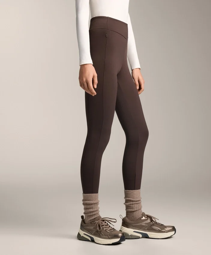 Leggings chauds taille haute, longueur cheville, avec poches, 70 cm Leggings chauds taille haute, longueur cheville, avec poches, 70 cm