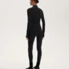 Leggings chauds taille haute, longueur cheville, avec poches, 70 cm