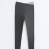 Leggings Comfortlux à taille en V et contraste, longueur cheville Leggings Comfortlux à taille en V et contraste, longueur cheville