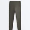Leggings Comfortlux taille haute à bord-côtes, longueur cheville Leggings Comfortlux taille haute à bord-côtes, longueur cheville
