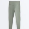 Leggings Comfortlux taille haute à bord-côtes, longueur cheville Leggings Comfortlux taille haute à bord-côtes, longueur cheville