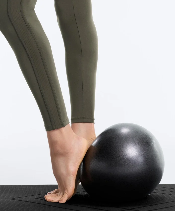 Leggings Comfortlux taille haute à bord-côtes, longueur cheville Leggings Comfortlux taille haute à bord-côtes, longueur cheville