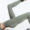 Leggings Comfortlux taille haute à bord-côtes, longueur cheville Leggings Comfortlux taille haute à bord-côtes, longueur cheville