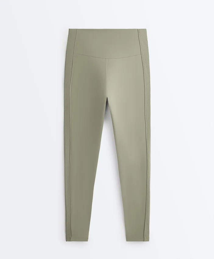 Leggings Comfortlux taille haute à côtes, longueur cheville Leggings Comfortlux taille haute à côtes, longueur cheville