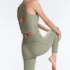 Leggings Comfortlux taille haute à côtes, longueur cheville Leggings Comfortlux taille haute à côtes, longueur cheville