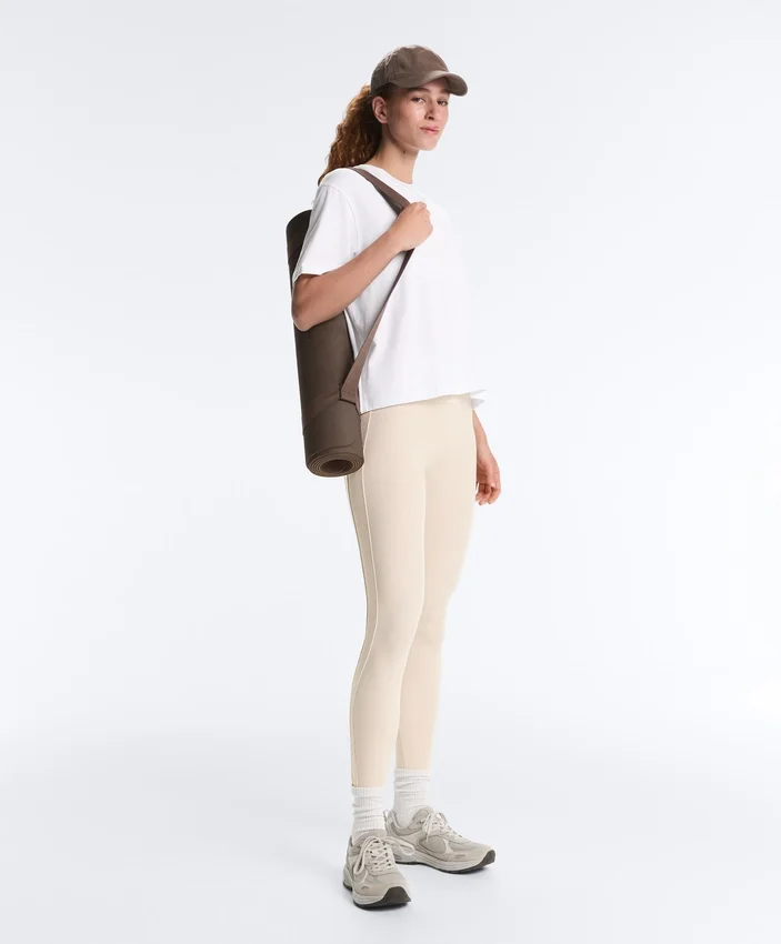 Leggings Comfortlux à taille haute et côtes, longueur cheville, 65 cm Leggings Comfortlux à taille haute et côtes, longueur cheville, 65 cm