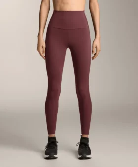 Leggings Comfortlux à taille haute et longueur cheville, en tissu côtelé
