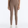 Leggings Comfortlux taille haute à ourlet ajouré, longueur cheville Leggings Comfortlux taille haute à ourlet ajouré, longueur cheville