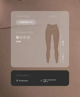 Leggings Comfortlux taille haute à ourlet ajouré, longueur cheville