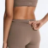 Leggings Comfortlux taille haute à ourlet ajouré, longueur cheville Leggings Comfortlux taille haute à ourlet ajouré, longueur cheville