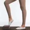 Leggings Comfortlux taille haute à ourlet ajouré, longueur cheville Leggings Comfortlux taille haute à ourlet ajouré, longueur cheville