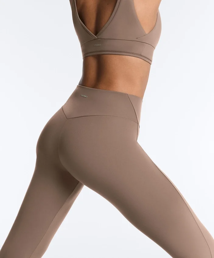 Leggings Comfortlux taille haute à ourlet ajouré, longueur cheville Leggings Comfortlux taille haute à ourlet ajouré, longueur cheville