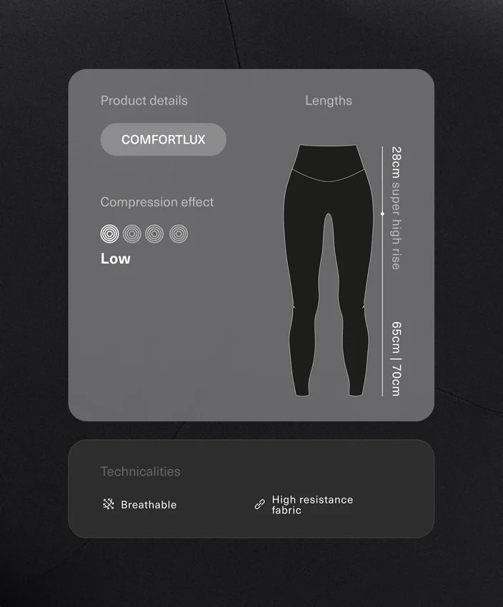 Leggings Comfortlux taille très haute, longueur cheville Leggings Comfortlux taille très haute, longueur cheville