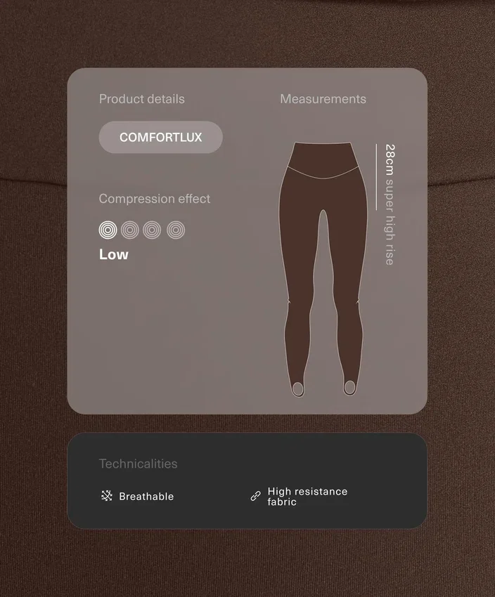 Leggings Comfortlux taille très haute, longueur cheville, modèle Fuseau Leggings Comfortlux taille très haute, longueur cheville, modèle Fuseau