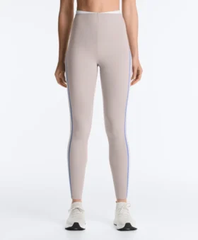 Leggings compressifs taille haute à contraste, longueur cheville Leggings compressifs taille haute à contraste, longueur cheville