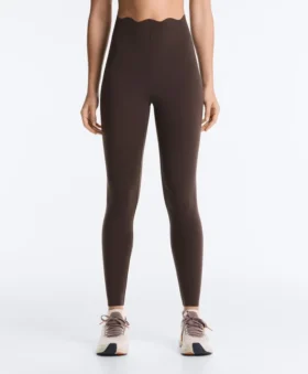Leggings Compressive Core Control à taille haute et effet gainant, longueur cheville, avec motif ondulé