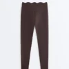 Leggings Compressive Core Control à taille haute et effet gainant, longueur cheville, avec motif ondulé Leggings Compressive Core Control à taille haute et effet gainant, longueur cheville, avec motif ondulé