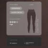 Leggings Compressive Core Control à taille haute et effet gainant, longueur cheville, avec motif ondulé Leggings Compressive Core Control à taille haute et effet gainant, longueur cheville, avec motif ondulé