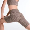 Leggings cycliste à taille haute Comfortlux 20 cm à carreaux vichy Leggings cycliste à taille haute Comfortlux 20 cm à carreaux vichy