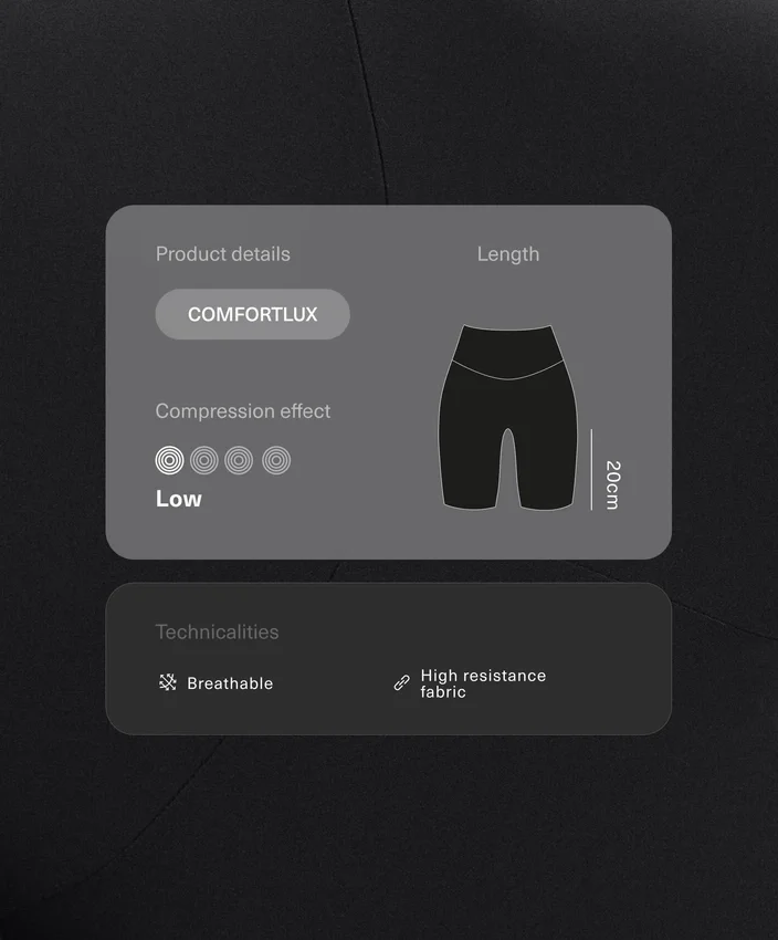 Leggings de cyclisme Comfortlux 20 cm pour femmes enceintes Leggings de cyclisme Comfortlux 20 cm pour femmes enceintes
