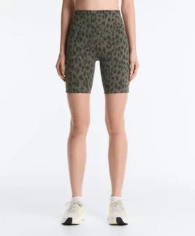 Leggings de cyclisme Evermove taille haute 20 cm à imprimé léopard Leggings de cyclisme Evermove taille haute 20 cm à imprimé léopard
