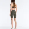 Leggings de cyclisme Evermove taille haute 20 cm à imprimé léopard