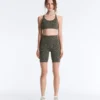 Leggings de cyclisme Evermove taille haute 20 cm à imprimé léopard