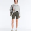 Leggings de cyclisme Evermove taille haute 20 cm à imprimé léopard