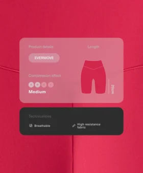Leggings de cyclisme Evermove à taille haute de 20 cm