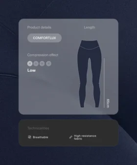 Leggings de grossesse Comfortlux 65 cm
