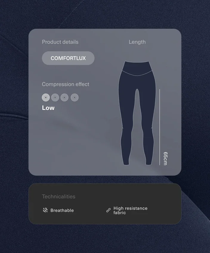 Leggings de grossesse Comfortlux 65 cm Leggings de grossesse Comfortlux 65 cm