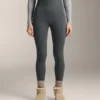 Leggings sans coutures extra-chauds à taille très haute et bord-côte, longueur cheville 70 cm Leggings sans coutures extra-chauds à taille très haute et bord-côte, longueur cheville 70 cm