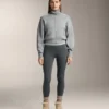 Leggings sans coutures extra-chauds à taille très haute et bord-côte, longueur cheville 70 cm Leggings sans coutures extra-chauds à taille très haute et bord-côte, longueur cheville 70 cm