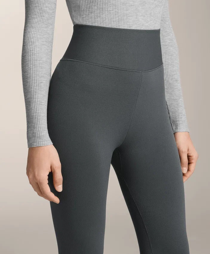 Leggings sans coutures extra-chauds à taille très haute et bord-côte, longueur cheville 70 cm Leggings sans coutures extra-chauds à taille très haute et bord-côte, longueur cheville 70 cm