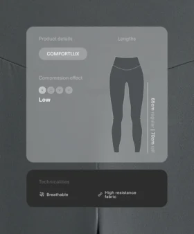 Leggings taille haute Comfortlux longueur cheville