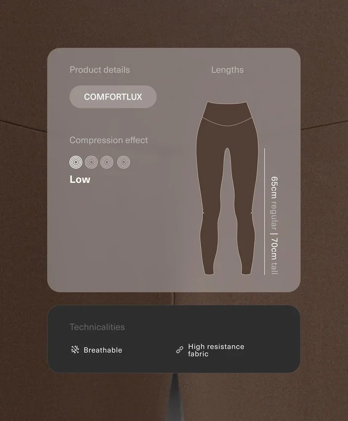 Leggings taille haute Comfortlux longueur cheville Leggings taille haute Comfortlux longueur cheville